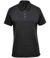 PRX-1W Stormtech Ladies Sirocco Sports Polo Shirt Black colour image